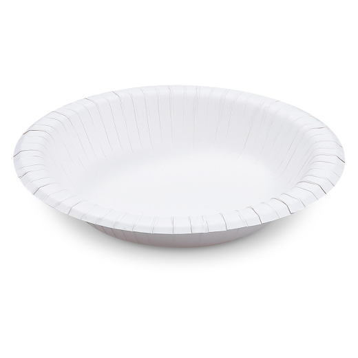 Pappschalen aus Frischfasermaterial rund 480ml Ø20cm fettdicht weiß, 50 Stk.