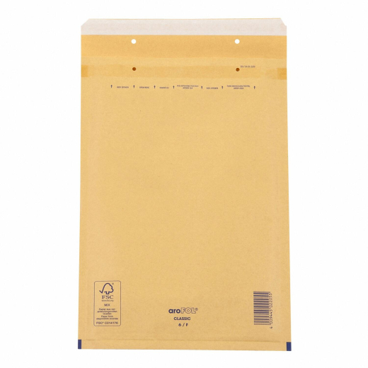 AROFOL CLASSIC Luftpolstertasche 6/F-16, 215x340mm, für A4+, braun