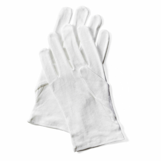 Baumwollhandschuhe weiss Größe L, 12 Paar