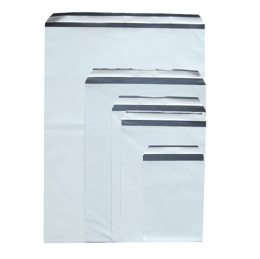 Folienversandtaschen COEX Adhäsionsverschluss aus rLDPE 250x350+40mm, B4, 100 Stk.