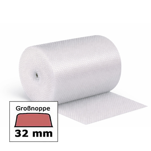 1-PACK BubbleStar+ Luftpolsterfolie großnoppig 100cm x 25m, EXTRA GROSSE NOPPEN