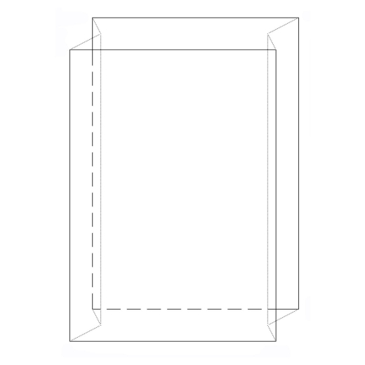 Seitenfaltensack 900+600x1800mm, LDPE transparent trüb, 60 my