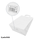 Papiertragetaschen 33 x 32 x 21 cm mit EAN-Code weiss, 50 Stk.