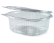 Feinkostbecher oval klar mit Deckel 2000 ml (PET), 50 Stk.