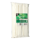 Papiertrinkhalme flexibel Flexhalme Ø 6 mm 20 cm weiss einzeln gehüllt, 100 Stk.