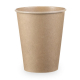 Kaffeebecher 'Coffee To Go' Pappbecher 100% ohne Kunststoff braun 300ml, 50 Stk.