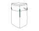 Big Bag 90x90x110cm mit Schürze und Inliner SWL 1.000kg
