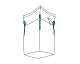 Big Bag 90x90x110cm mit Schürze und Inliner SWL 1.000kg