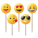 Deko-Picker 'Emojis', 12cm, 100 Stk.