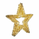 LED Weihnachtsstern Ø38 cm, gold, 400 Mikro-LEDs warmweiß, Metall/PET, IP44