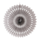 Rosette aus Papier schwer entflammbar silber Ø40cm, 1 Stk.