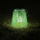 Solarlaterne Gartenlaterne Outdoor aus Metall LED pastellgrün, 22cm