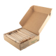 Bestecksets 4-teilig, aus Bagasse, naturweiß, 22cm, 25 Sets