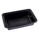 Mehrweg Menüboxen wiederverwendbar PP mit Deckel ungeteilt schwarz 22x15x6.5cm, 50 Stk.