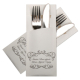 Pochetto Bestecktaschen 200x85mm Aufdruck 'Guten Appetit' , 520 Stk.