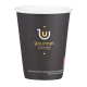 Kaffeebecher CoffeeToGo Pappbecher GOURMET BLACK Fresh Coffee 200ml, 50 Stk.