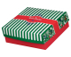 Keksbox Gebäckkarton mit Alubeschichtung 'Weihnachten' 250 x 250 x 80mm, 75 Stk.