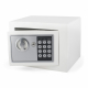 Tresor Safe 23x17x17cm mit elektronischem Zahlenschloss für Tisch/Wandmontage weiß
