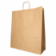 Papiertragetaschen mit Papierkordel Kordeltasche 41 x 35 x 14 cm braun, 25 Stk.