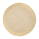 Backpapierzuschnitte für Heißluftfritteusen Mikrowelle Backofen Ø23cm x 4,5cm braun, 100 Stk.