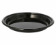 Mehrweg Menüteller rund Ø 22 cm H 2,6 cm Mikrowellentauglich schwarz, 12 Stk.