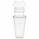 Trinkbecher 500ml+Domdeckel+ 120ml Einsatzbecher stapelbar PLA, 100 Stk.