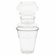 Trinkbecher 300ml+Domdeckel+Einsatzbecher stapelbar aus PLA 100 Stk.
