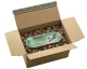 DECOFILL dekorative Papier-Verpackungschips Polsterchips, blau, 400 Liter