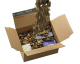 DECOFILL dekorative Papier-Verpackungschips Polsterchips, blau, 400 Liter