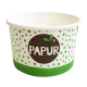 Eisbecher Pappbecher PAPUR 100% ohne Kunststoff 260ml Ø92 Höhe 55mm, 50 Stk.