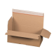 Schnellaufrichtekarton 315x155x120mm Selbstklebeverschluss Aufreißfaden Automatikboden braun
