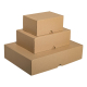 Stülpdeckelkarton DHL-Kleinpaket 176x118x80mm (Außenmaß) braun wiederverwendbar