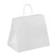 Papiertragetaschen mit Kordelhenkeln Kordeltaschen 260 + 170 x 250mm 80g weiß