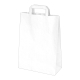Papiertragetaschen 32 x 26 x 14 cm mit EAN-Code weiss, 50 Stk.
