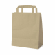 Papiertragetaschen 22 x 18 x 8 cm mit EAN-Code braun, 50 Stk.