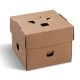 Burgerboxen kraft braun mit Fettbarriere 12x12x10cm, 100 Stk.