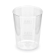 Schnapsbecher glasklar Shotgläser Stamperl mit Eichstrich PS 2cl / 4cl, 10 Stk.
