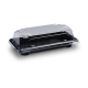 Sushi Schalen schwarz Set mit Deckel transparent PP/rPET 167 x 93 x 45 mm, 50 Stk.