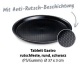 Gastro Serviertablett rutschfest rund schwarz Ø37 x 3 cm