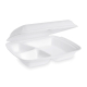 Menüboxen Klappbox 240x200x69mm geschäumt, 3-geteilt, 25 Stk.