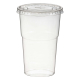 Smoothiebecher inkl. Deckel mit Schlitz 200 ml, Ø 78mm, PET, glasklar, 50 Stk.