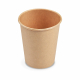 Heiß- und Kaltgetränkebecher Pappbecher braun 200ml 280ml 'M' Ø 80mm, 50 Stk.
