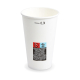 Heiß- und Kaltgetränkebecher Pappbecher FSC Mix/PE weiß 300ml Eichstrich Ø 80mm, 50 Stk.