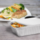 Aluschale Menüschale für Pastagerichte 660ml 186x137x49mm, 100 Stk.