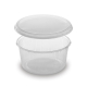 Rundbecher klar 250 ml mit Deckel PP mikrowellengeeignet, 250 Stk.
