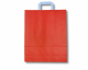 Papiertragetaschen aus Kraftpapier 320+120x400mm rot, 250 Stk.