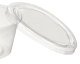 Deckel für Dressingbecher Saucenbecher 90ml, transparent, aus PP, 100 Stk.