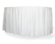 Tischskirting Tischverkleidung selbstklebend, Airlaid, 4m x 72cm gelbgrün
