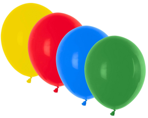 Luftballons bunt gemischt Ø 300 mm, Größe 'L', 100 Stk.