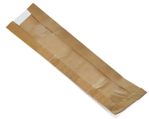 Papierfaltenbeutel für Baguettes 12 + 4 x 59 cm, mit Fenster 6cm, 1000 Stk.